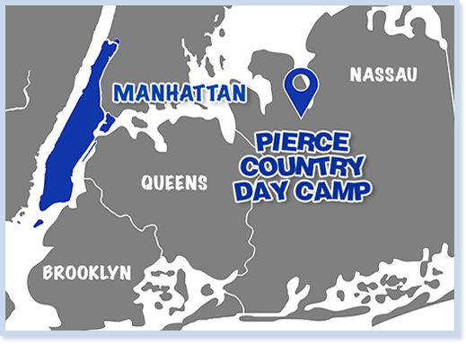 Pierce Country Day Camp Near New York City, NY Map